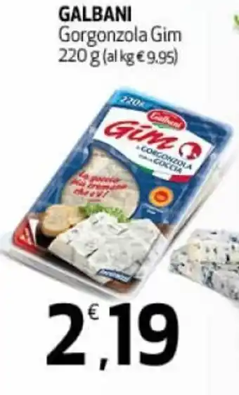 Ipercoop Galbani Gorgonzola Gim 220g offerta