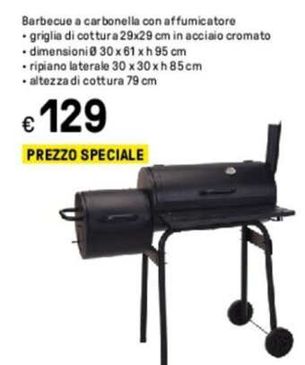Iper La Grande Barbecue a carbonella con affumicatore offerta