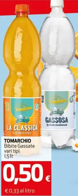 Ipercoop Tomarchio Bibite Gassate vari tipi 1,5 lt offerta