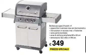 Iper La Grande Barbecue gas 3 fuochi + 1 offerta
