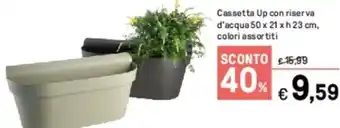 Iper La Grande Cassetta Up con riserva d'acqua 50 x 21 x h 23 cm, color assortiti offerta