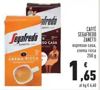 Conad Superstore Zanetti Caffè Segafredo 250g offerta