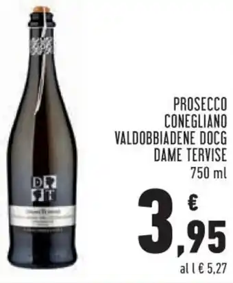 Conad Superstore Prosecco Conegliano Valdobbiadene DOCG Dame Tervise 750ml offerta