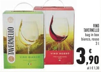 Conad Superstore Tavernello Vino 3 L offerta