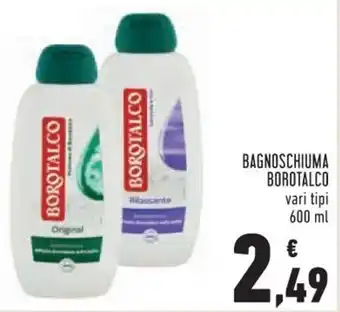 Conad Superstore Borotalco Bagnoschiuma 600ml offerta