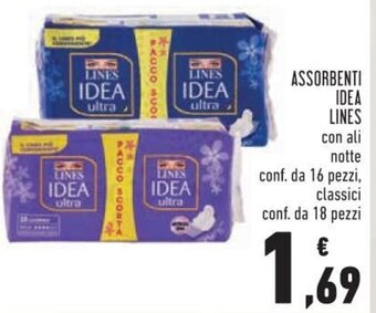 Conad Superstore Lines Idea Assorbenti offerta