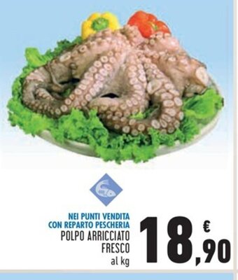 Conad Polpo Arricciato Fresco al kg offerta