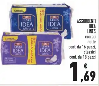 Conad Lines Idea Assorbenti offerta