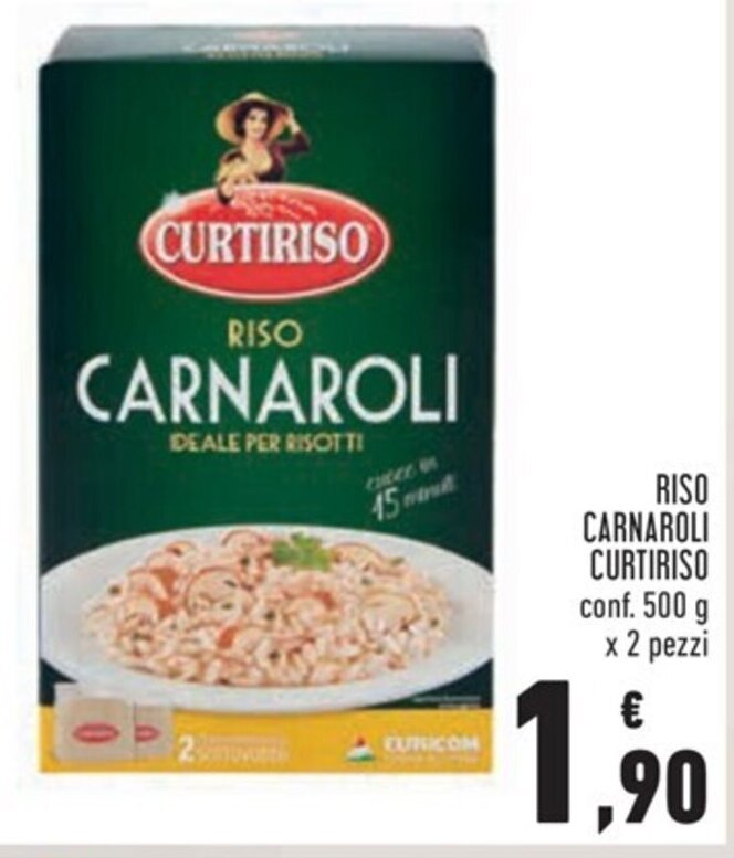 Riso Carnaroli Curtiriso conf. 500g x 2 pezzi offerta di Conad