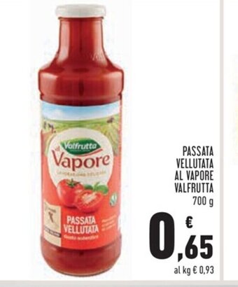 Conad Passata Vellutata Al Vapore Valfrutta 700g offerta