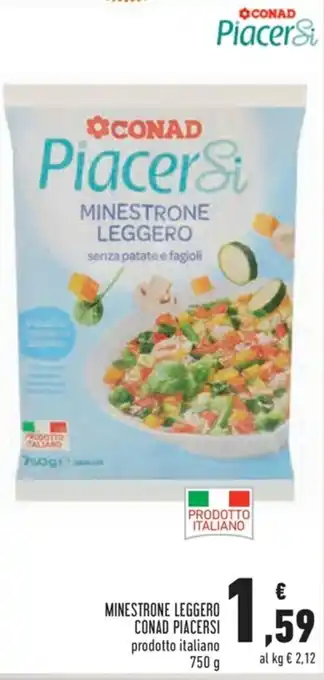 Conad Conad Piacersi Minestrone Leggero 750g offerta