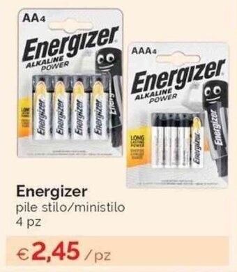 Energizer pile stilo/ministilo 4 pz