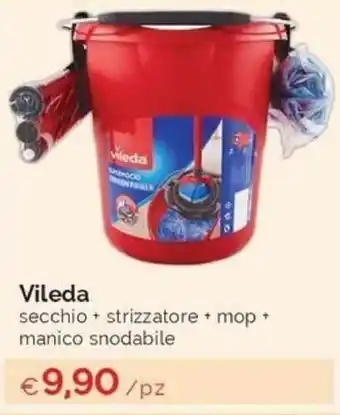 Vileda secchio + strizzatore + mop + manico snodabile
