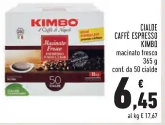 Conad Kimbo Caffè Espresso 365g offerta