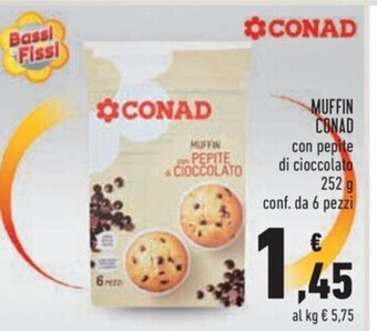 Conad Conad Muffin 252g offerta