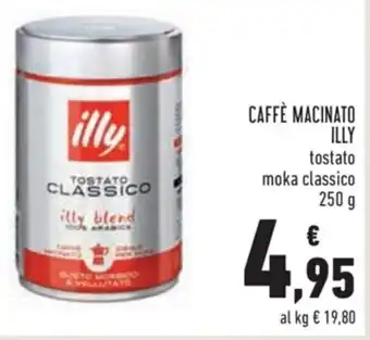 Conad Illy Caffè Macinato 250g offerta