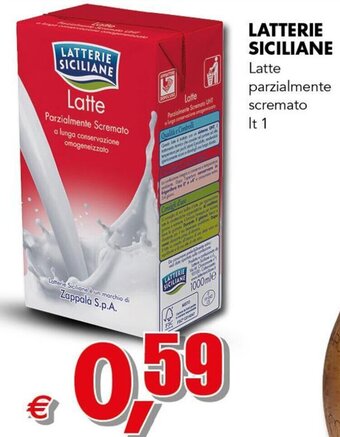 Mercati Alimentari Latterie Siciliane Latte parzialmente scremato lt 1 offerta