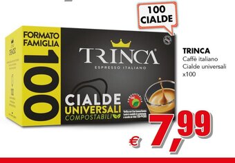 Trinca Caffè italiano Cialde universali x 100