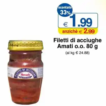Filetti di acciughe Amati o.o. 80 g