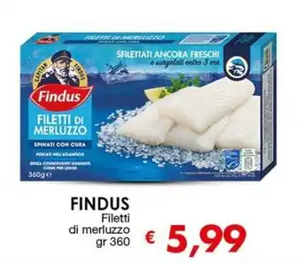 Mercati Alimentari Findus Filetti di merluzzo 360gr offerta