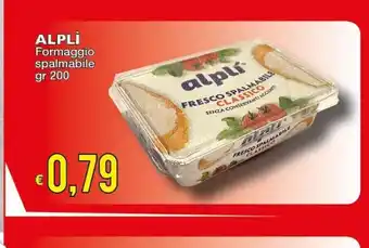 Mercati Alimentari Alplì Formaggio spalmabile 200gr offerta