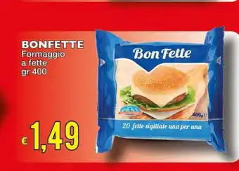 Bonfette Formaggio a fette 400gr
