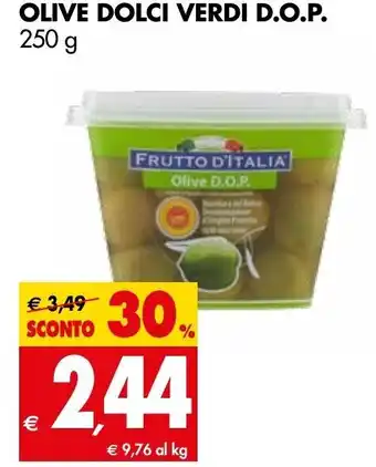 Tigros Olive Dolci Verdi D.O.P 250g offerta