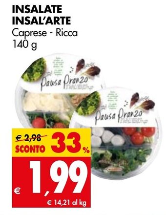 Tigros Insalate Insal'arte 140g offerta