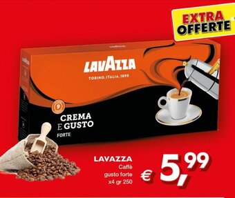 Mercati Alimentari Lavazza Caffè gusto forte x4 gr 250 offerta
