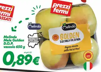 Iper Super Conveniente Melinda Mele Golden D.O.P. vassoio 650g offerta