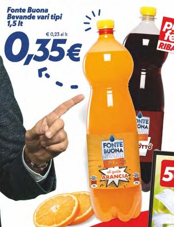 Iper Super Conveniente Fonte Buona Bevande vari tipi 1,5 lt offerta