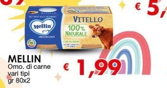 Mellin Omo. di carne vari tipi gr 80x2