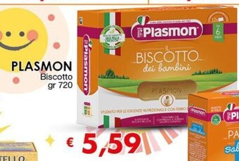Mercati Alimentari Plasmon Biscotto gr 720 offerta