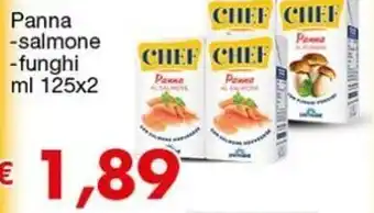 Mercati Alimentari Panna - Salmone -Funghi ml 125 x 2 offerta