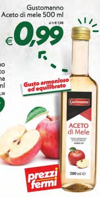 Iper Super Conveniente Gustomanno Aceto di mele 500 ml offerta