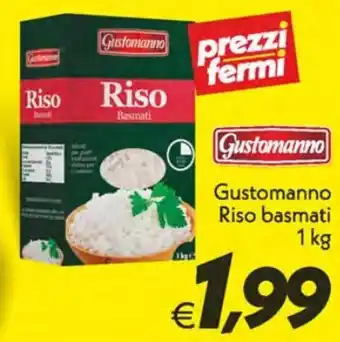 Iper Super Conveniente Gustomanno Riso basmati 1kg offerta