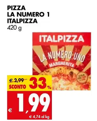 Tigros Pizza La Numero 1 Italpizza 420g offerta