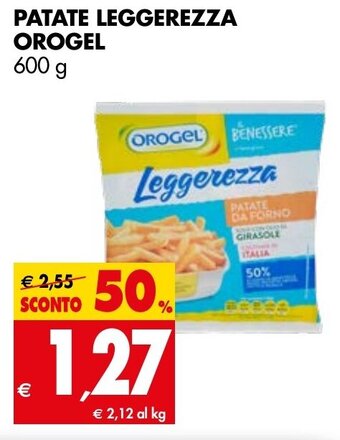 Tigros Patate Leggerezza Orogel 600g offerta