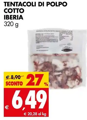 Tigros Tentacoli Di Polpo Cotto Iberia 320g offerta