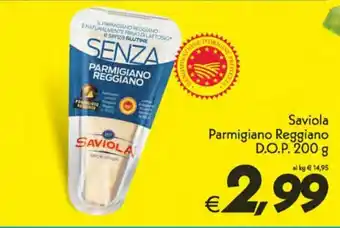 Iper Super Conveniente Saviola Parmigiano Reggiano D.O.P. 200g offerta