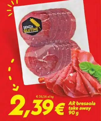AR bresaola take away 90g