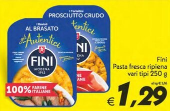 Iper Super Conveniente Fini Pasta fresca ripiena vari tipi 250 g offerta