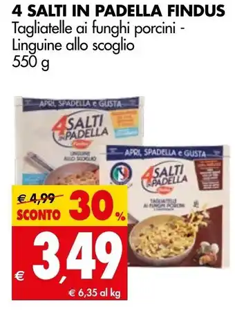 Tigros 4 Salti In Padella Findus 550g offerta