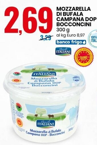 Eurospin Mozzarella Di Bufala Campana DOP Bocconcini 300 g offerta