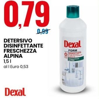 Eurospin Detersivo Disinfettante Freschezza Alpina 1.5 l offerta
