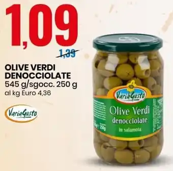 Eurospin Olive Verdi Denocciolte 545 g/Sgocc. 250 g offerta