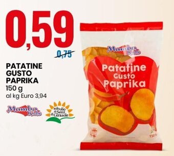 Eurospin Patatine Gusto Paprika 150 g offerta