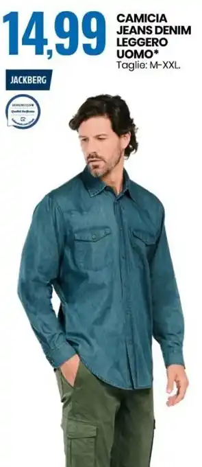 Eurospin Camicia Jeans Denim Leggero Uomo* offerta