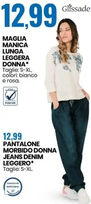 Eurospin Maglia Manica Lunga Leggera Donna offerta