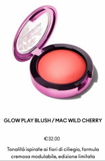 MAC Cosmetics Glow Play Blush/Mac Wild Cherry offerta